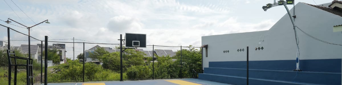 Lapangan Basket di kawasan perumahan Prima Garden Estate Sidoarjo