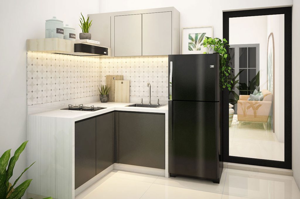 Dapur rumah contoh Prima Garden Estate Sidoarjo